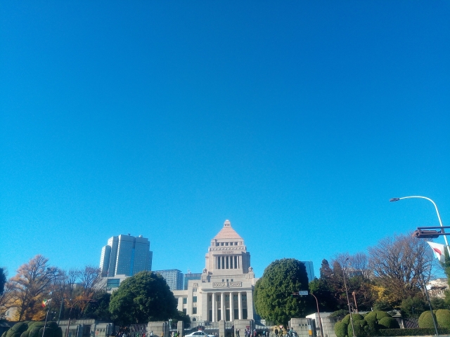 総理大臣まで上りつめた田中角栄が何度も通った国会議事堂のイメージ写真
