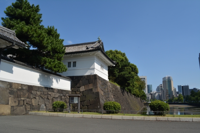 江戸城跡地で現在の皇居